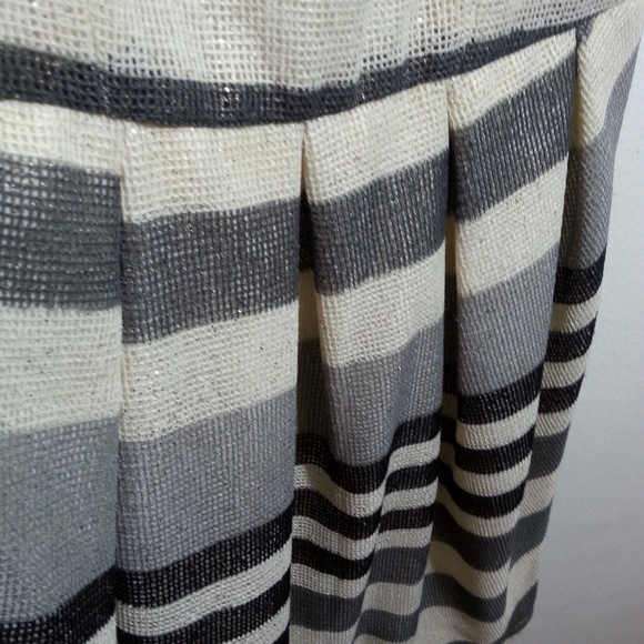 BCBGENERATION STRIPED GLITTER MESH Dress - Size 6 - Picture 5 of 7